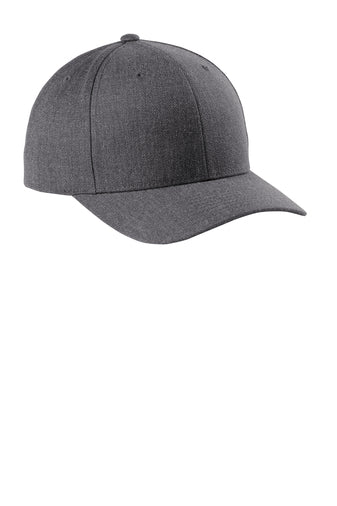 Sport-Tek® Yupoong® Curve Bill Snapback Cap Dark Heather Grey