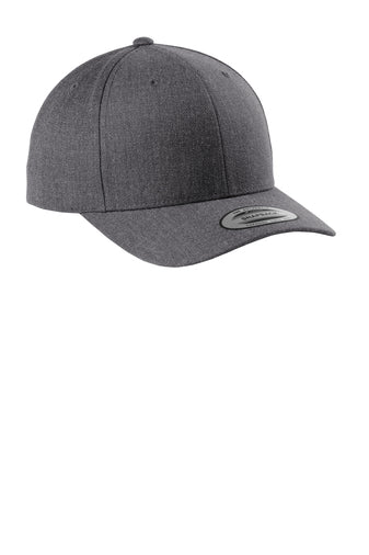 Sport-Tek® Yupoong® Curve Bill Snapback Cap Dark Heather Grey