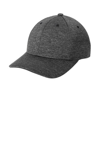 Sport-Tek® PosiCharge® Electric Heather Cap Grey-Black Electric