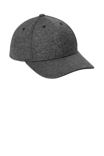 Sport-Tek® PosiCharge® Electric Heather Cap Grey-Black Electric