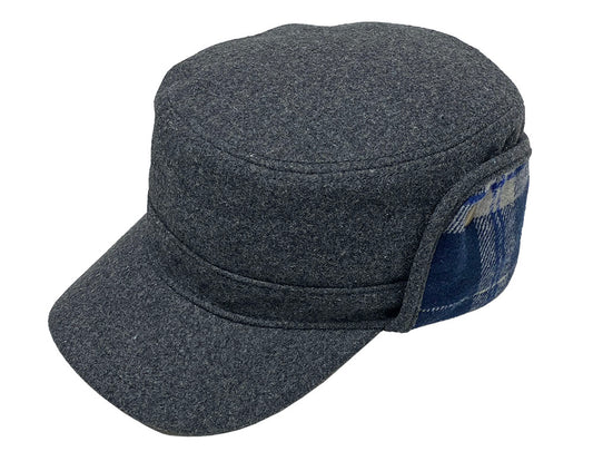 Cypress Cadet Cap with Plaid Earflaps