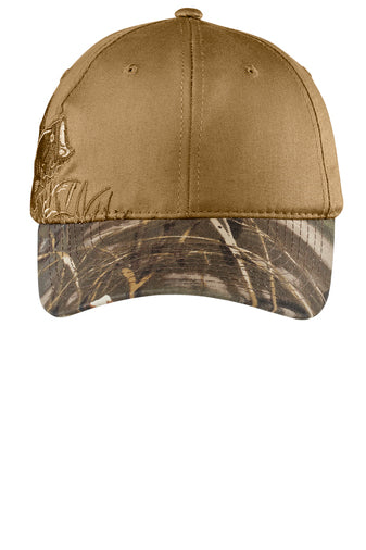Port Authority® Embroidered Camouflage Cap Realtree MAX-5/ Tan/ Bass
