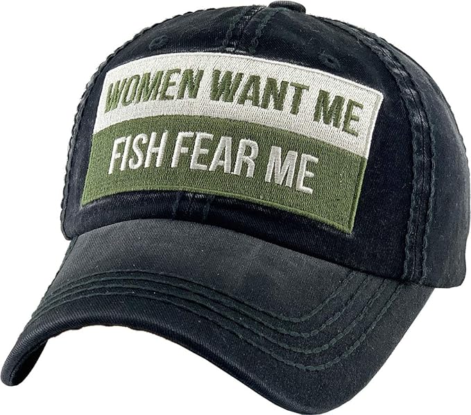Outdoor Hunting Fishing Lake Life Tactical Distressed Baseball Cap Dad Hats Adjustable Unisex