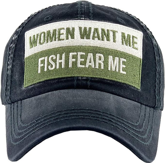 Outdoor Hunting Fishing Lake Life Tactical Distressed Baseball Cap Dad Hats Adjustable Unisex