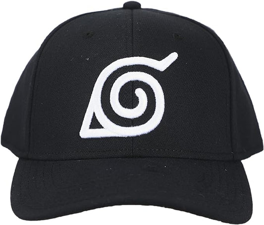 Naruto Orange & Black Slouch Snapback Hat for Men
