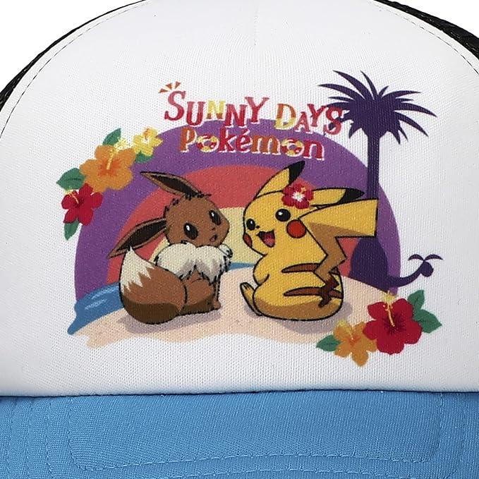 Pokemon Anime Cartoon Pikachu Embroidered Character Black Snapback Hat