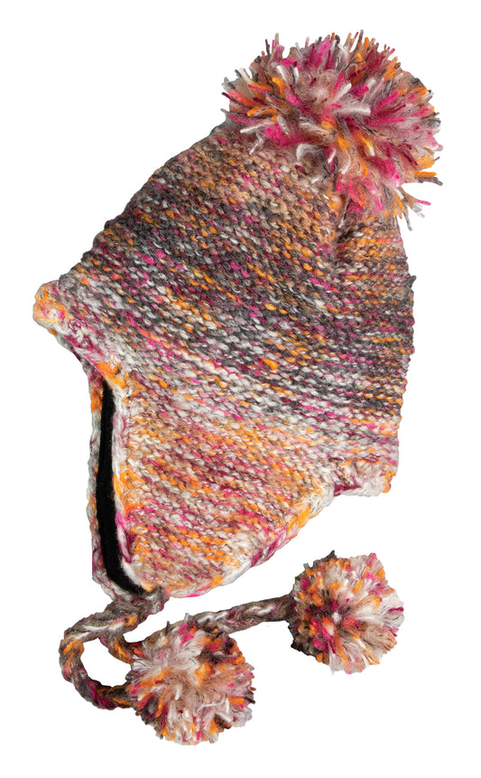 Multi-colored Acrylic Knit Peruvian