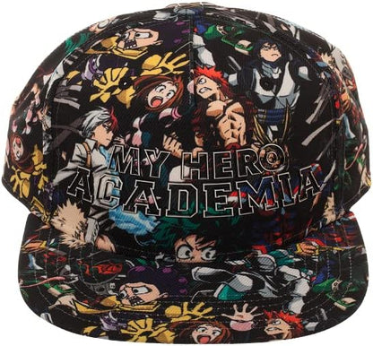 My Hero Academia Allover Art Snapback Hat