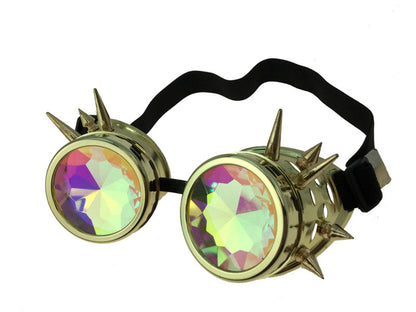 Steampunk Black Goggle with Kaleidoscope Lens