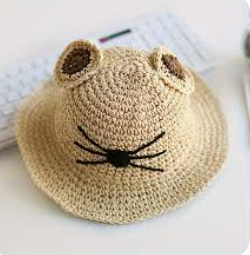 Kids Baby Bunny Hat Rabbit Straw Hat