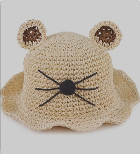 Kids Baby Bunny Hat Rabbit Straw Hat