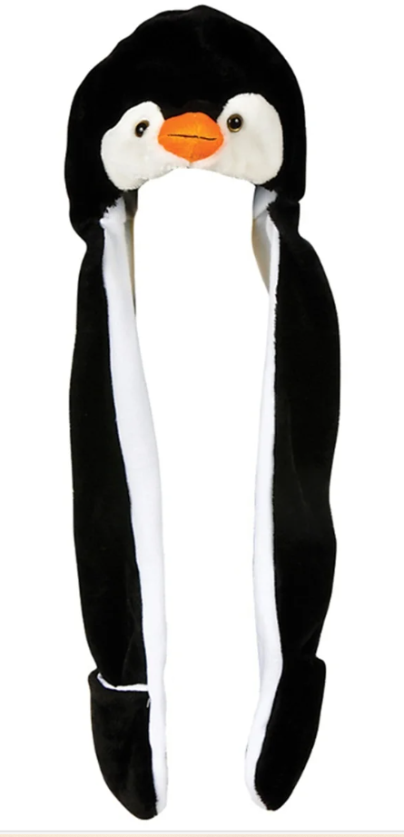 37" Penguin Hat w/ Mittens